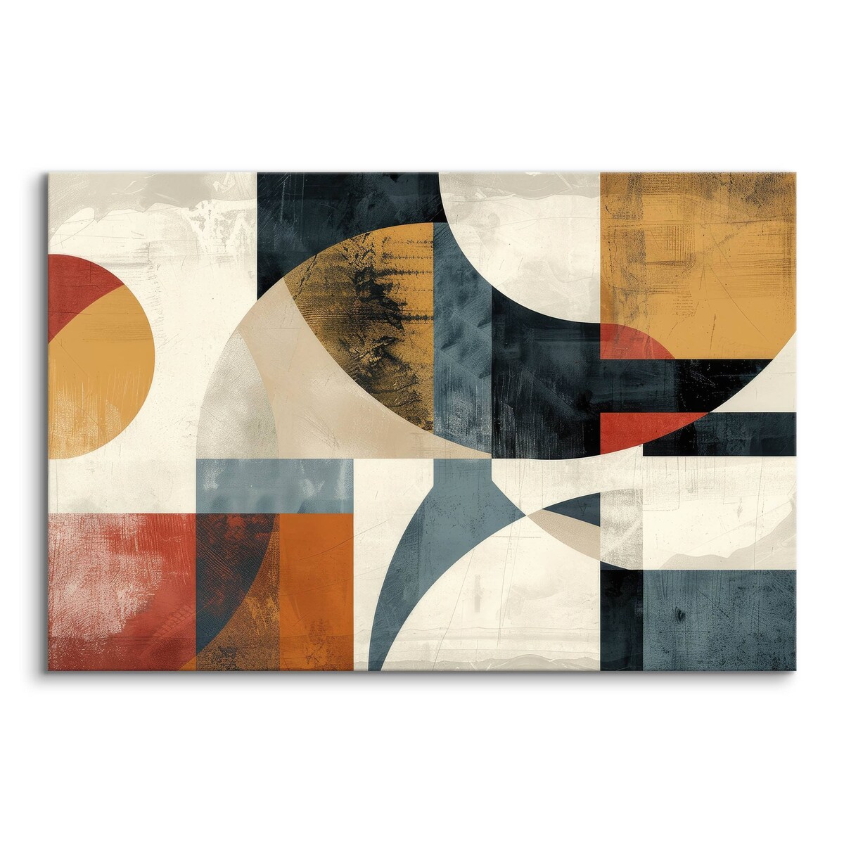 Obraz Canvas Do Sypialni Abstrakcja Barwne Kształty Geometryczne 120x80cm