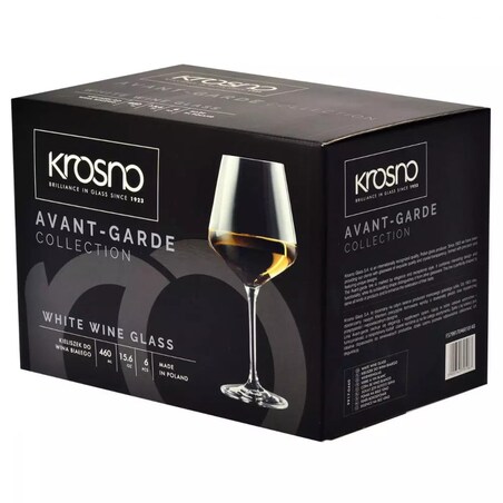 Kieliszki Wina Drinków Chardonnay Krosno Avant-Garde 460 ml Duże Eleganckie