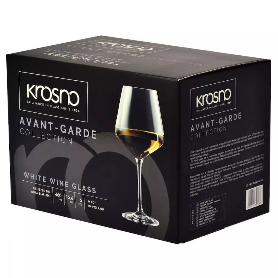 Kieliszki Wina Drinków Chardonnay Krosno Avant-Garde 460 ml Duże Eleganckie