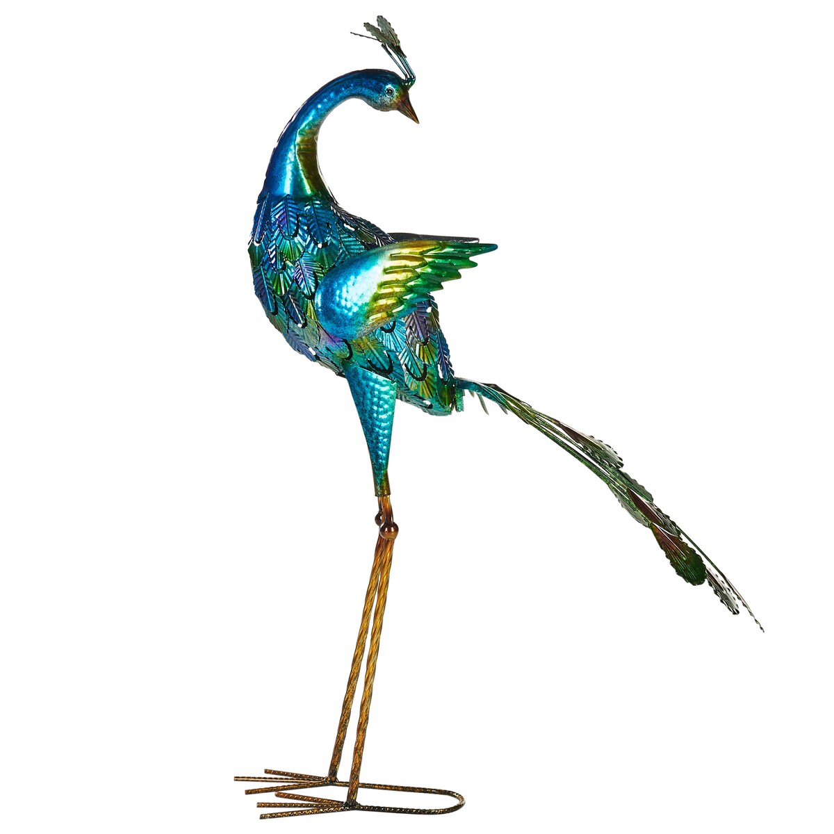Rzeźba ogrodowa PEACOCK Niebieski