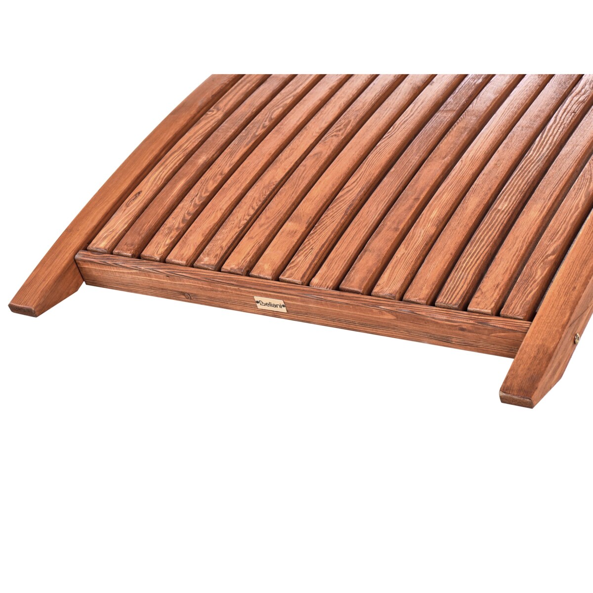 Leżak ogrodowy drewniany brązowy TANARO