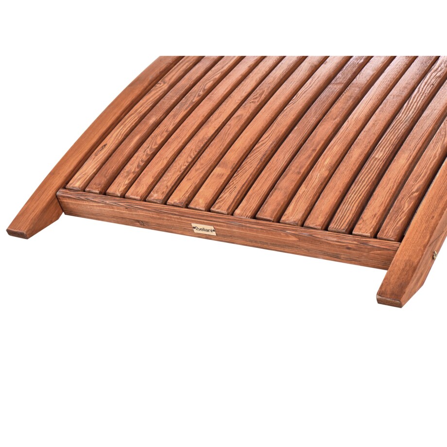 Leżak ogrodowy drewniany brązowy TANARO