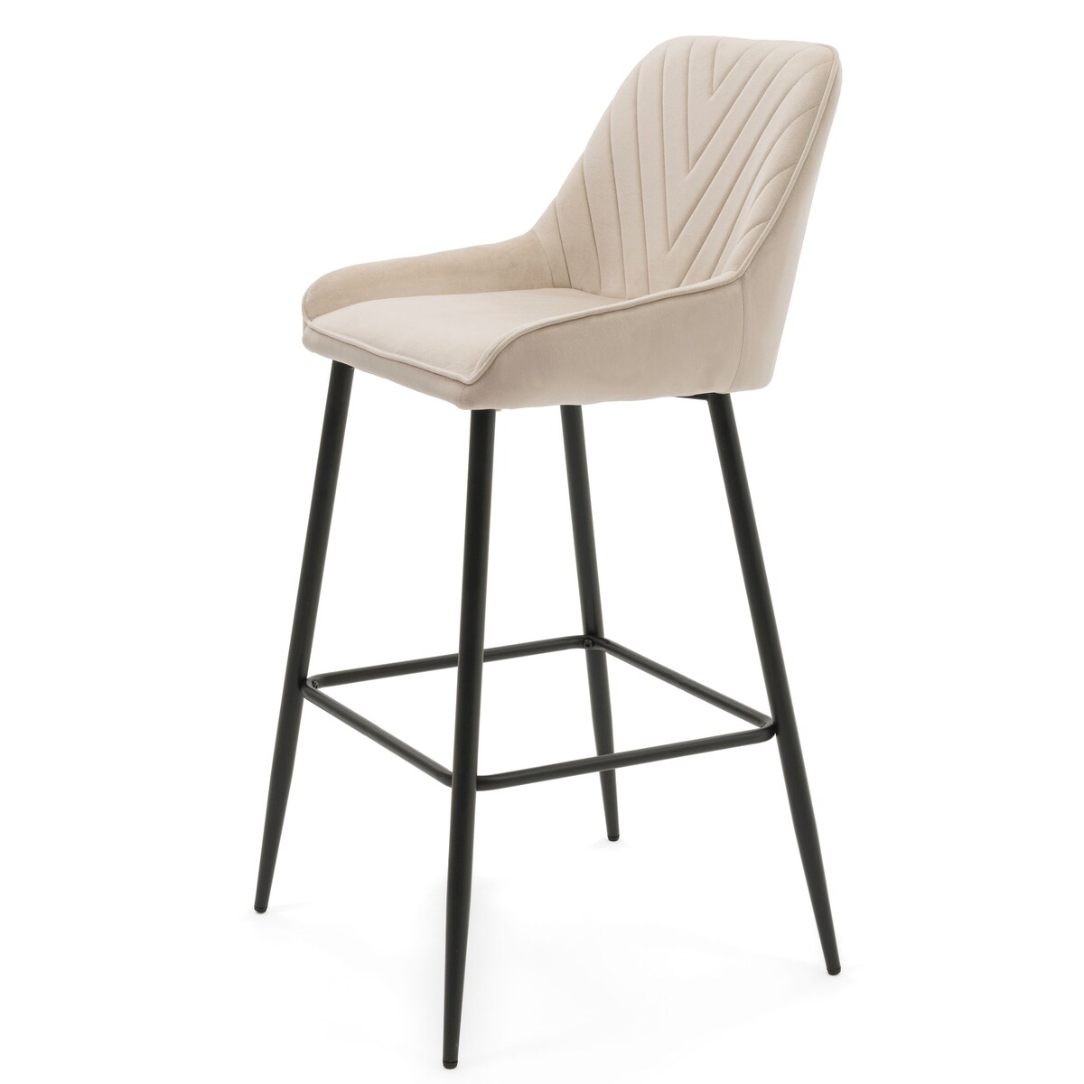 Hoker tapicerowany welurowy do salonu jadalni barowy glamour VASTO