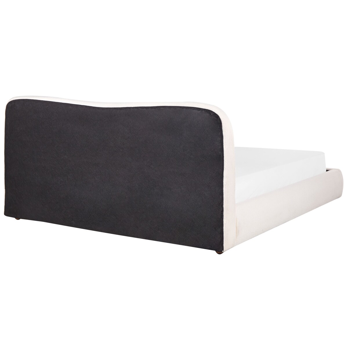 Łóżko z pojemnikiem Boucle BLAGNAC 180 x 200 cm Złamana biel