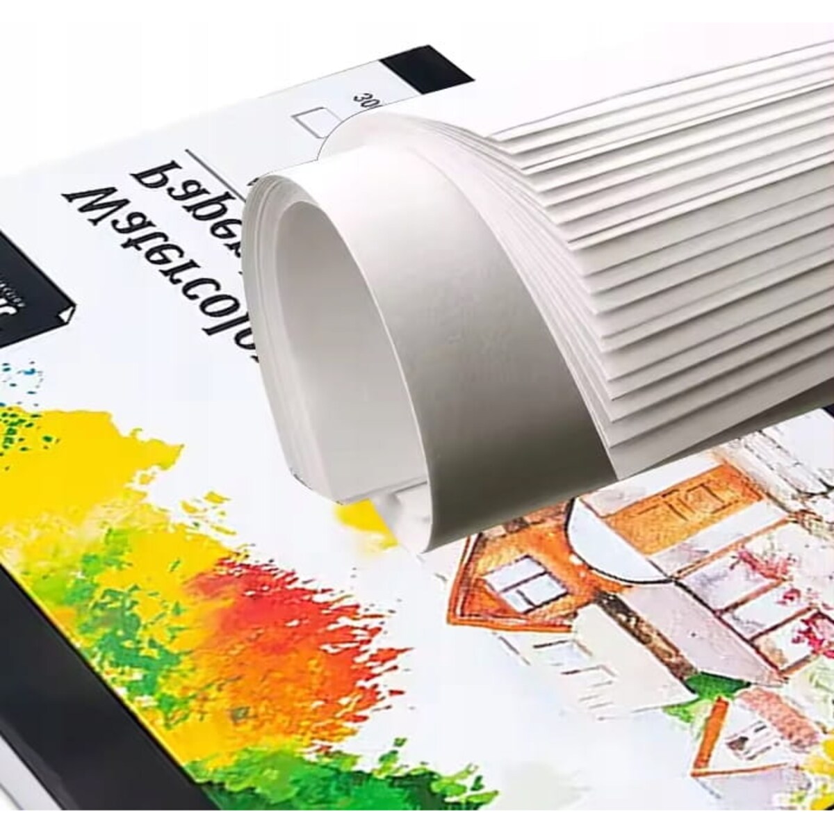 PAPIER DO AKWARELI BLOK AKWARELOWY A4 25 arkuszy SZKICOWNIK NA SPIRALI