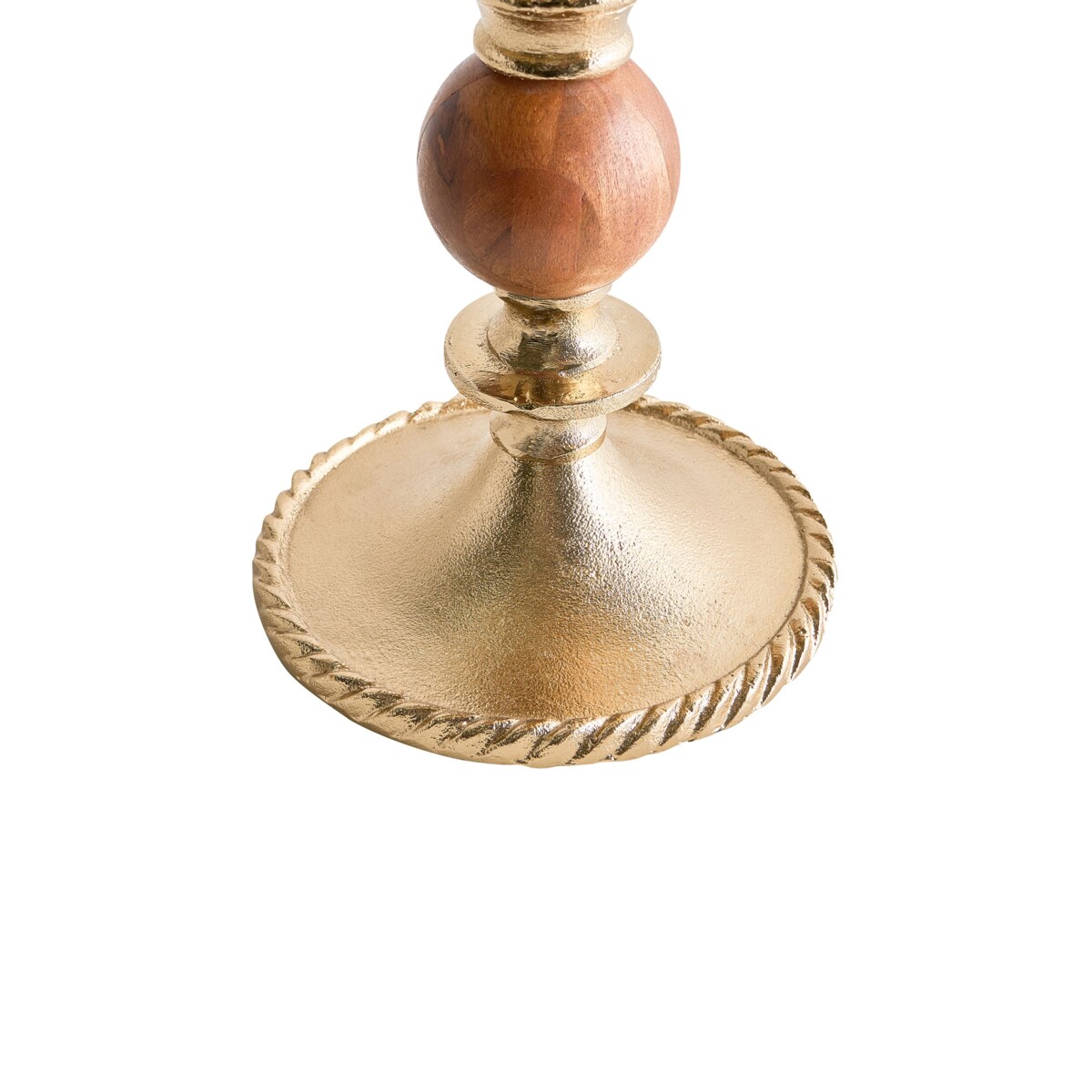 Świecznik VODNO Metal 31 cm Złoty