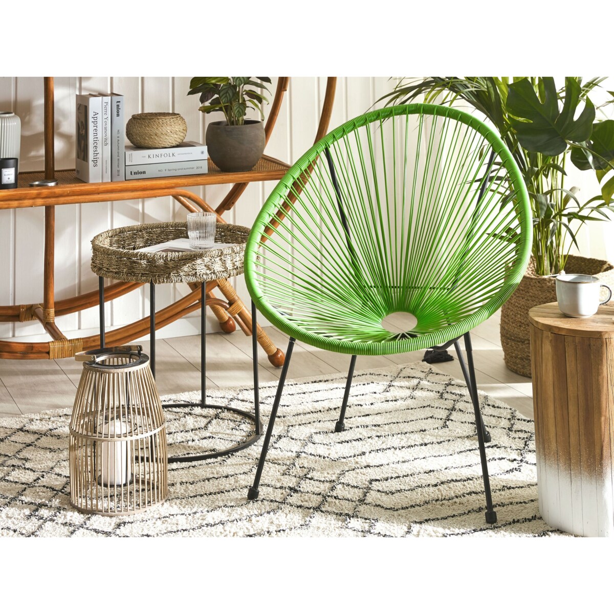 Krzesło z technorattanu zielone ACAPULCO II