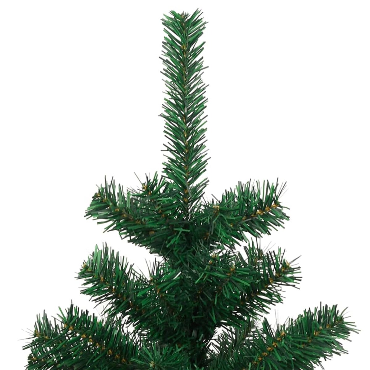 vidaXL Spiralna choinka z lampkami i stojakiem, zielona, 120 cm, PVC