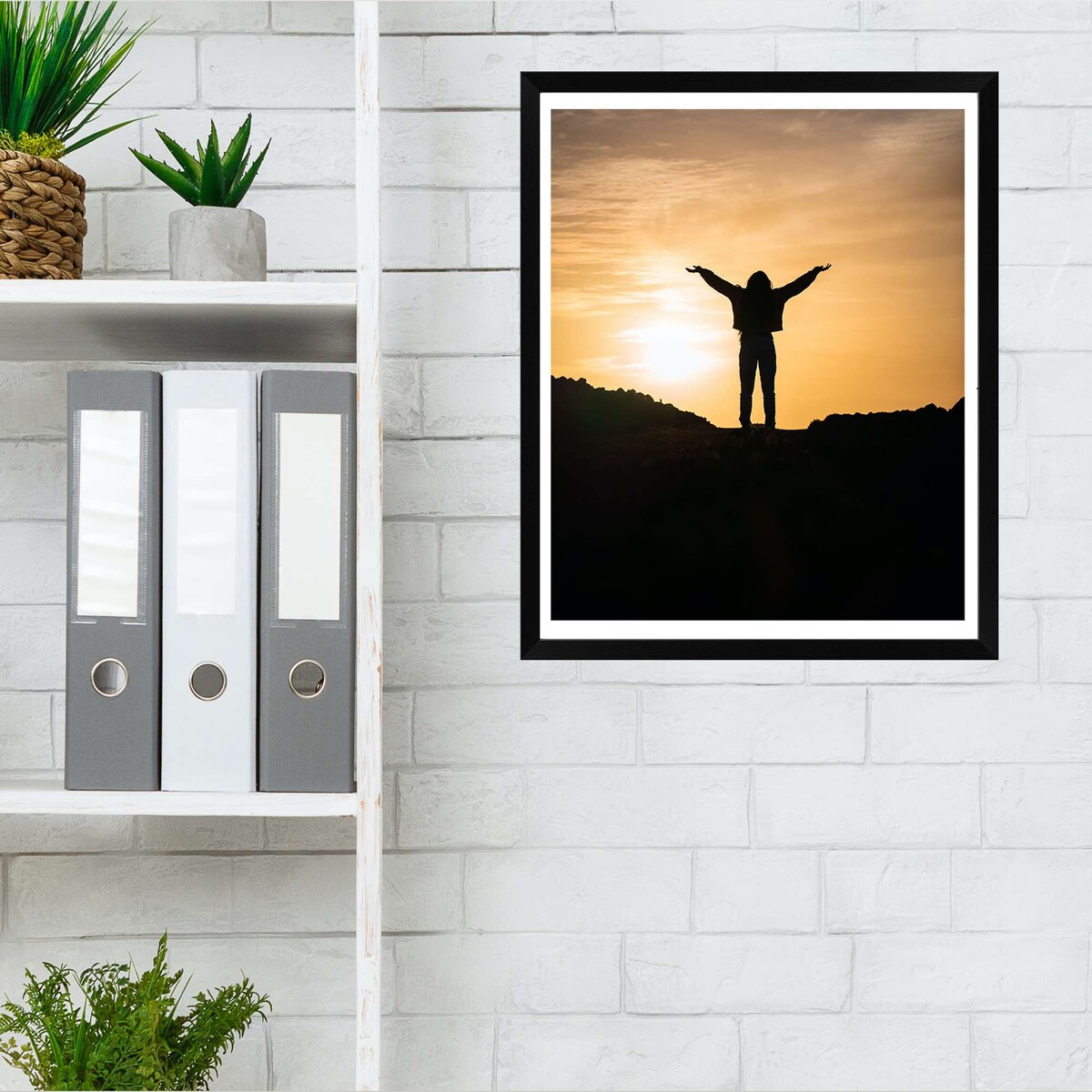 Ramka Na Zdjęcia A4 21X29,7 Cm Plakaty Dyplom Rama Wisząca Dekoracja Czarna