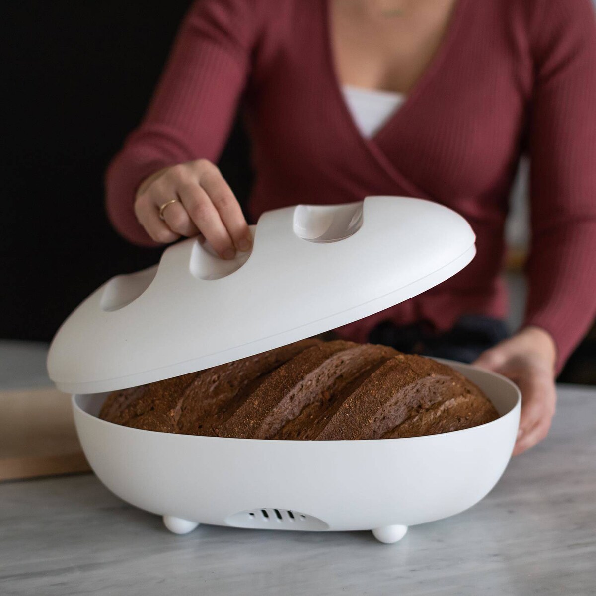 Chlebak biały MANNA z tworzywa sztucznego, KOZIOL