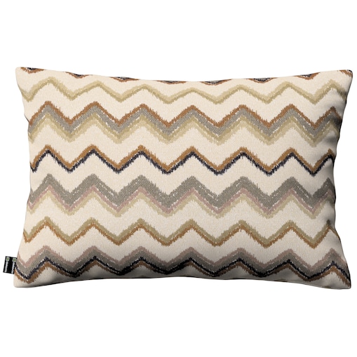 Poszewka Kinga na poduszkę prostokątną 60x40 beżowo-oliwkowy