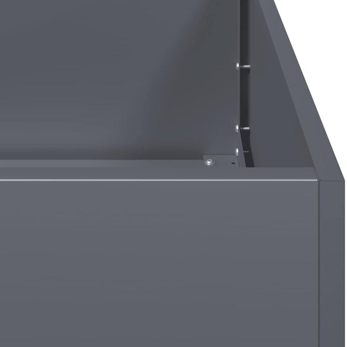 vidaXL Doniczka Antracyt 80x80x30 cm Stal