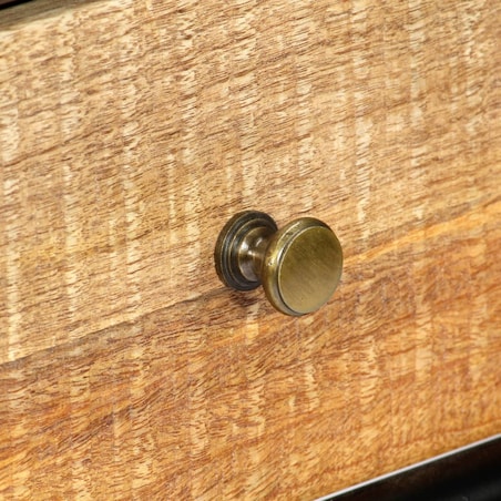 vidaXL Stolik konsola, 118 x 30 x 75 cm, lite drewno mango