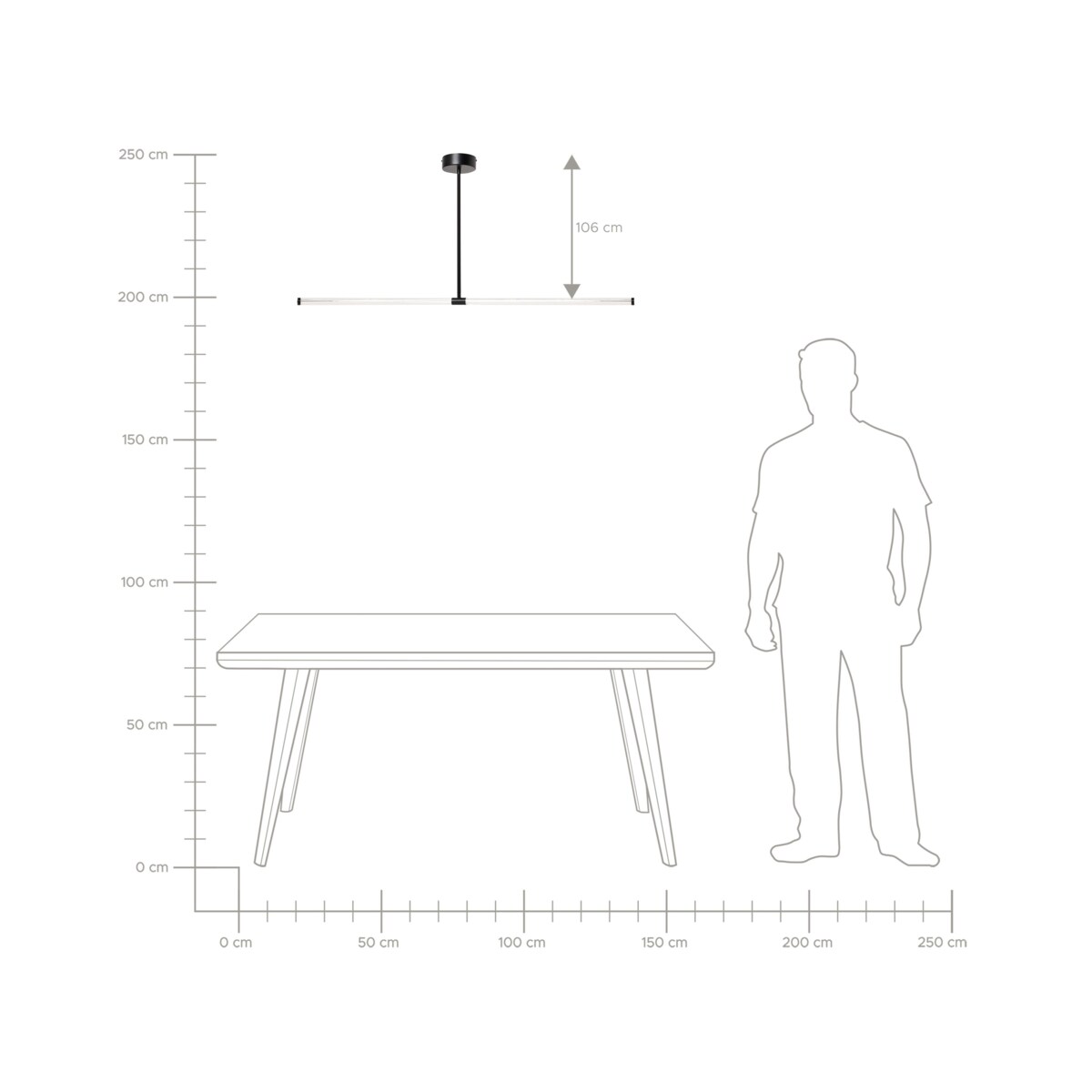 Lampa wisząca LED MAGARA Metal Czarny