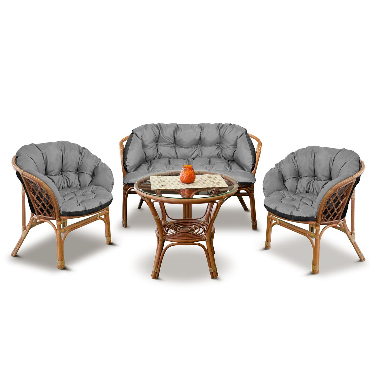 Poduszki Ogrodowe Zestaw Na Meble Ogrodowe Dwa Krzesła 122X40 Kanapa 190X40