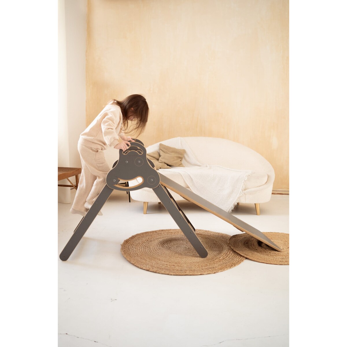 Zjeżdżalnia CHMURKI do DUŻEGO bujaka - szara