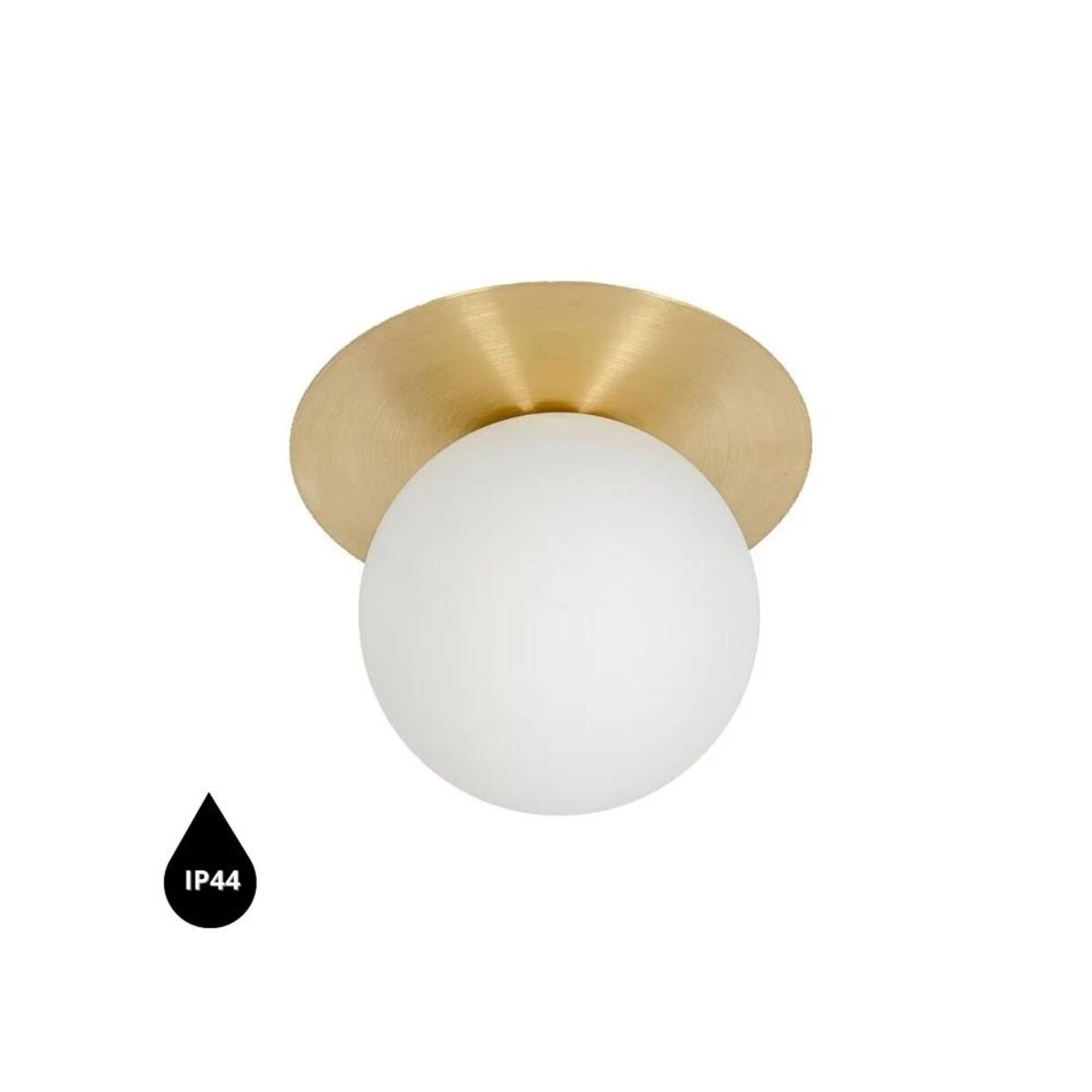 BORRA A mosiężna lampa ścienna / kinkiet z podwyższoną szczelnością IP44