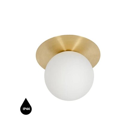 BORRA A mosiężna lampa ścienna / kinkiet z podwyższoną szczelnością IP44