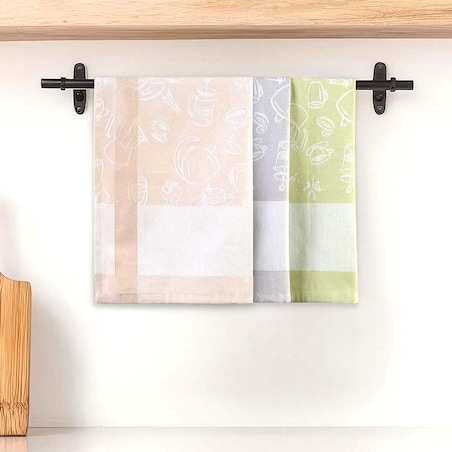 Ścierka bawełniana kuchenna 50x70 Skrzacik jasno szara