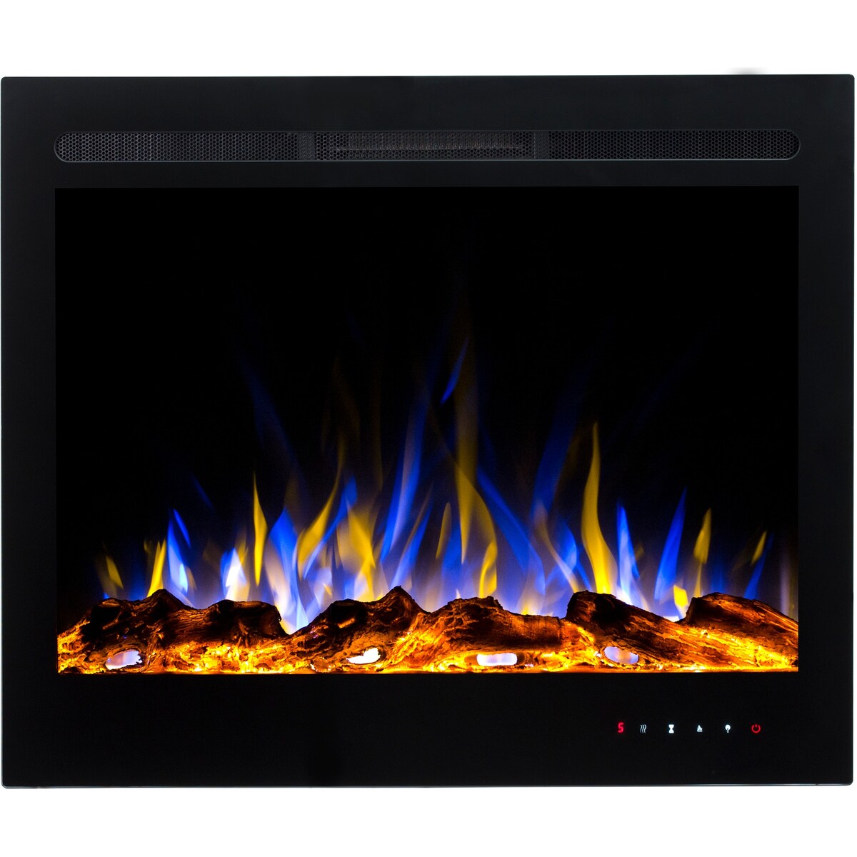 Kominek elektryczny AFLAMO Majestic 39 - ścienny i do zabudowy - 77x63x14 cm - kominek LED z funkcją grzania 750/1500 W