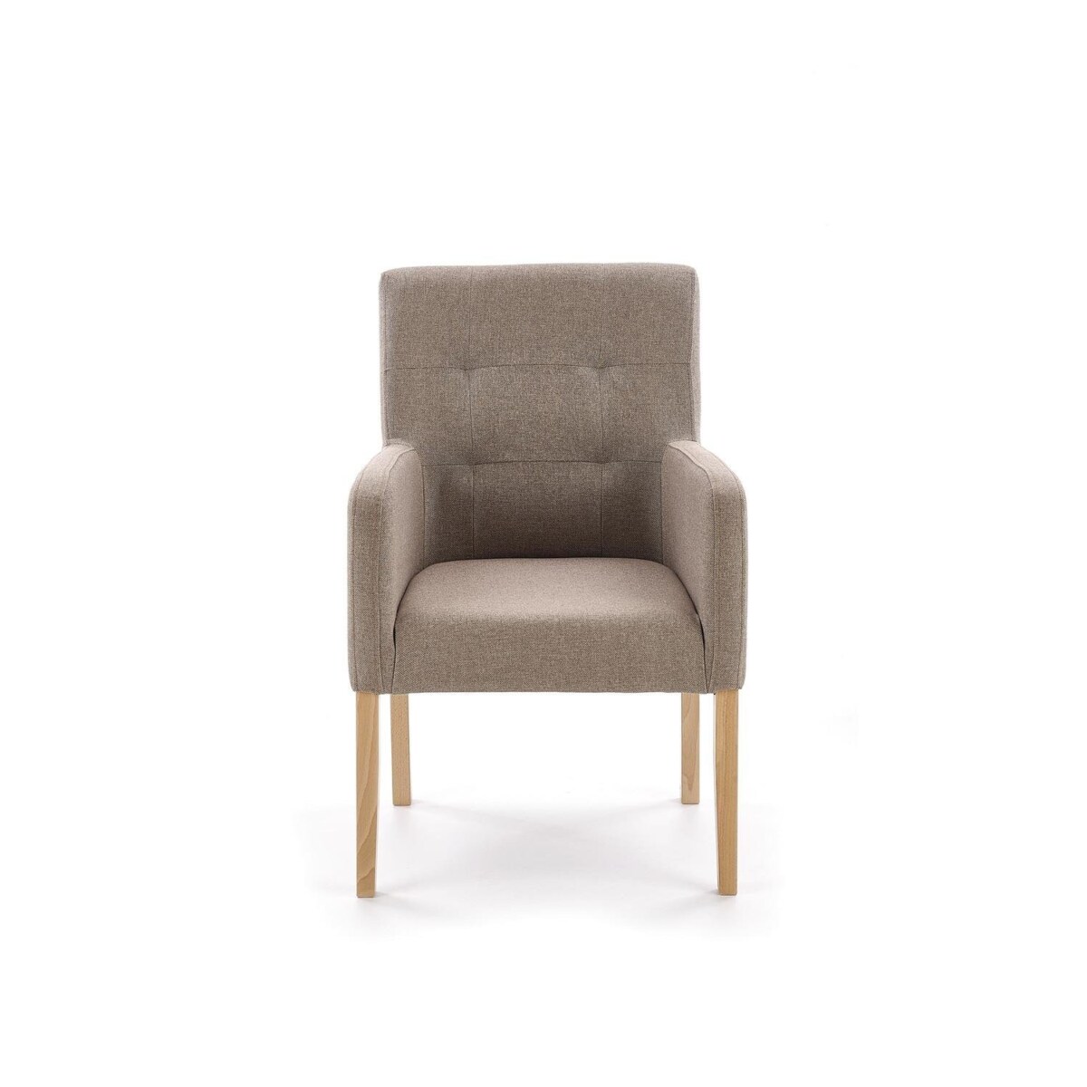 KRZESŁO TAPICEROWANE Filem beż tkanina Inari BUKOWE NOGI