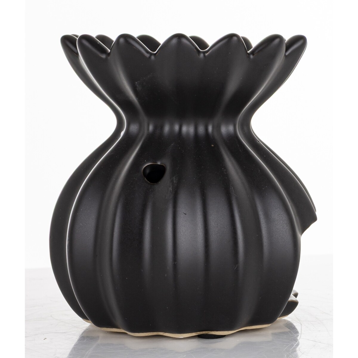 Kominek zapachowy ceramiczny 12x9x7 cm LAMPADINA czarna