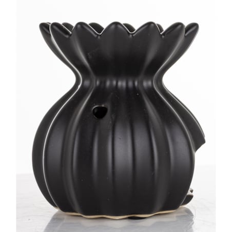 Kominek zapachowy ceramiczny 12x9x7 cm LAMPADINA czarna