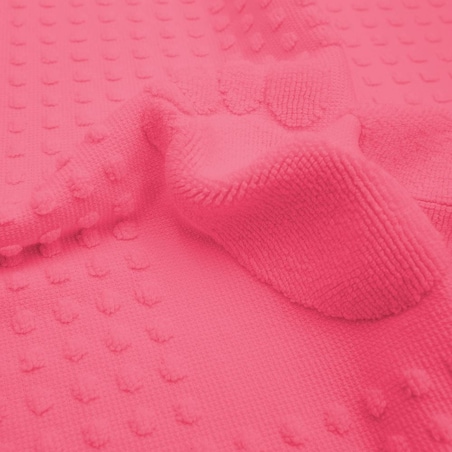 Dywanik łazienkowy 50x70 Stopki, 100% bawełna, kolor fuksja