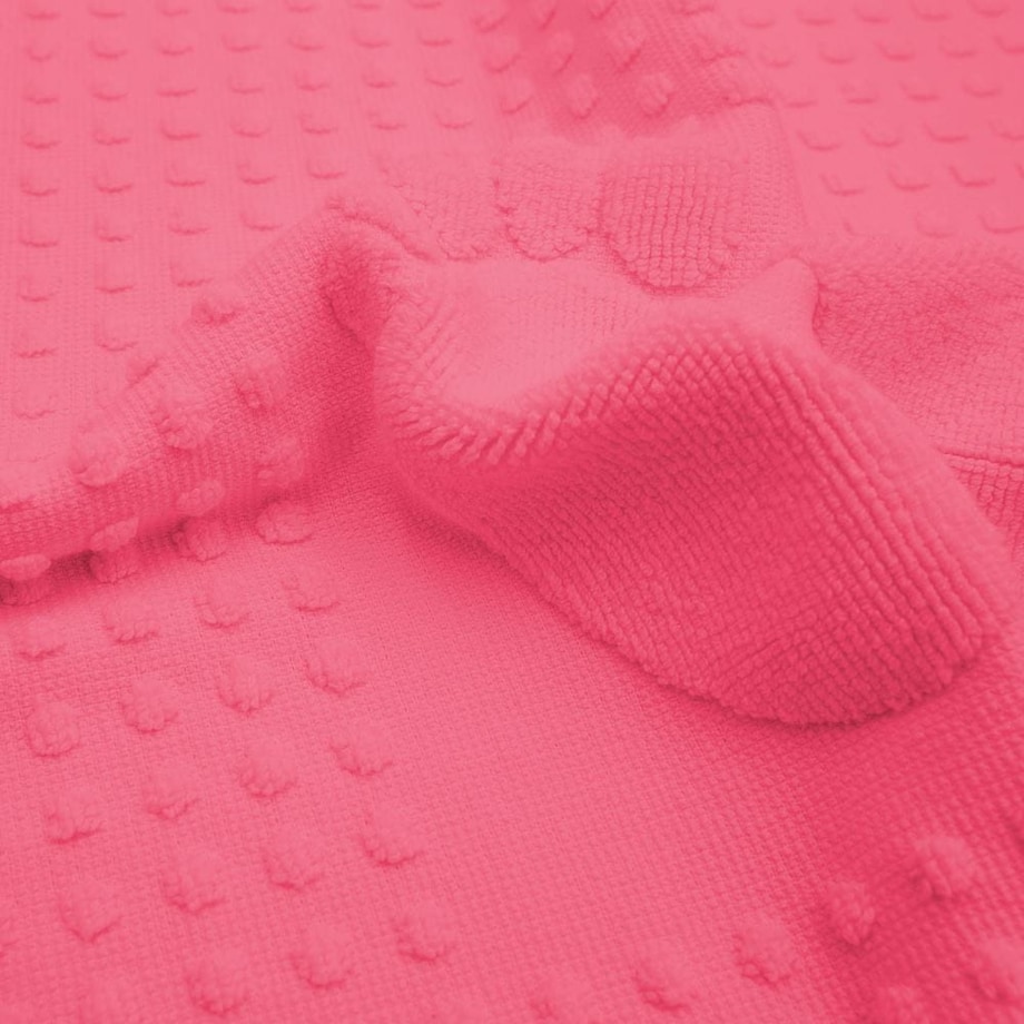 Dywanik łazienkowy 50x70 Stopki, 100% bawełna, kolor fuksja