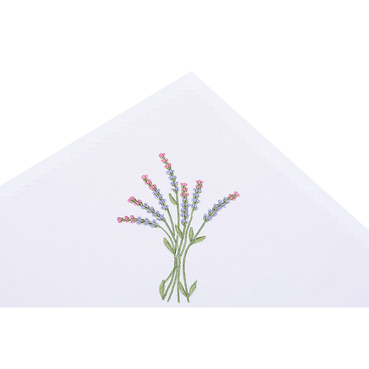 Konsimo LAVANDI Serweta plamoodporna, biały/zielony/czerwony/fioletowy