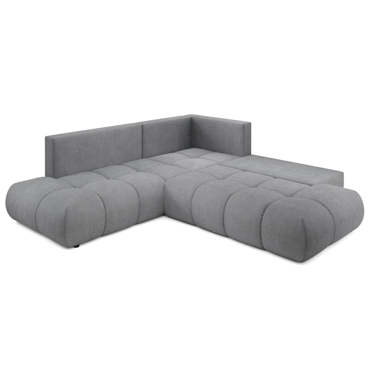 Narożnik pikowany, rozkładany z funkcją spania SOHI, Flow 17 - ciemny szar