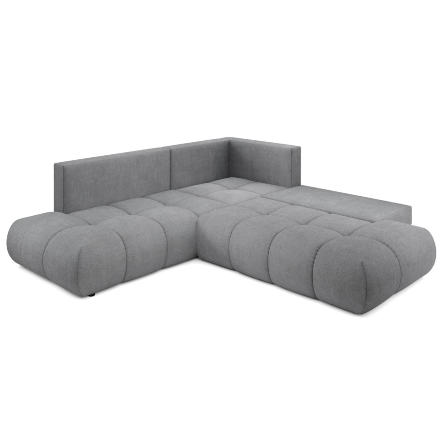 Narożnik pikowany, rozkładany z funkcją spania SOHI, Flow 17 - ciemny szar