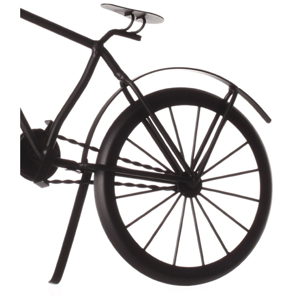 Zegar stołowy metalowy, motyw roweru, 29 cm