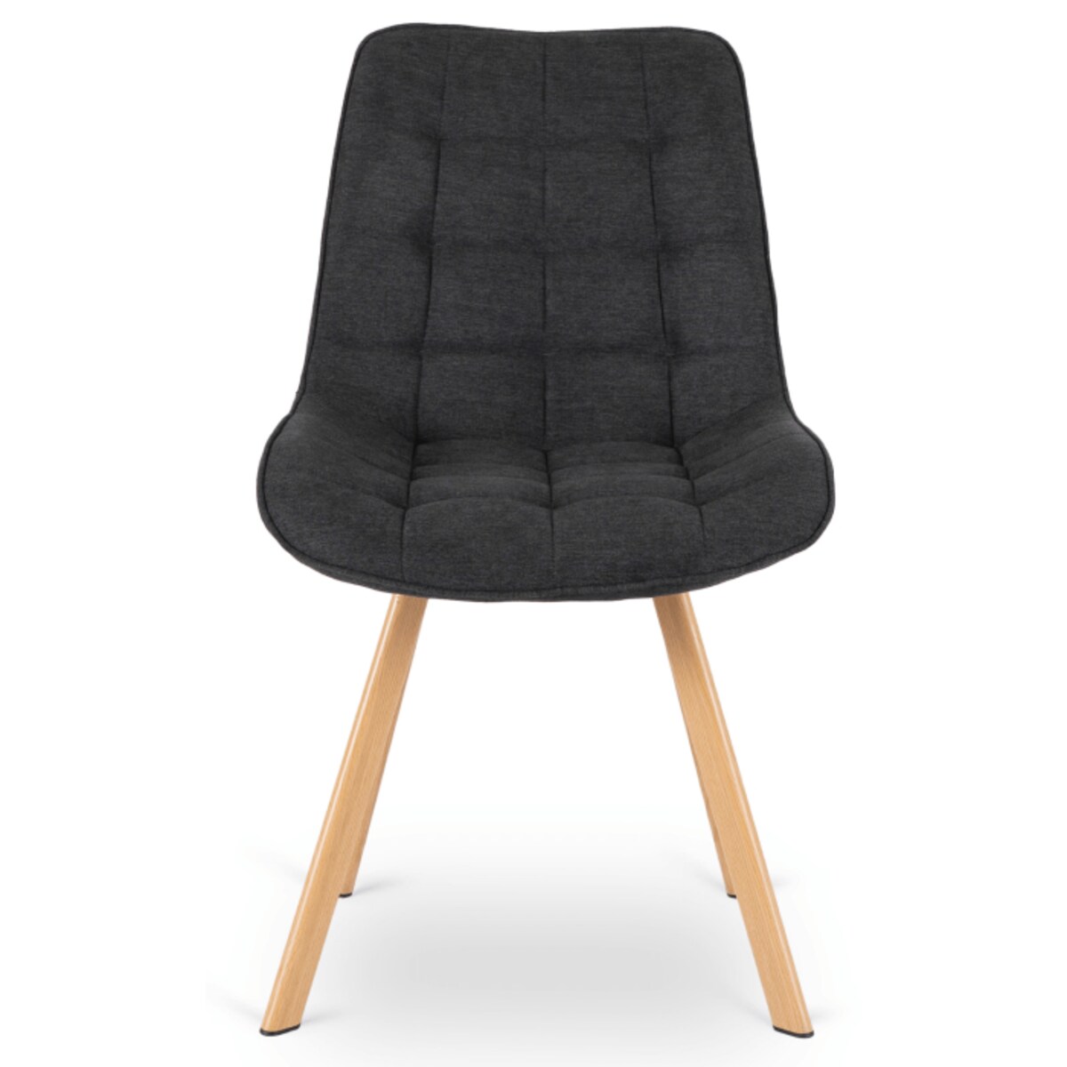 Krzesło Tapicerowane Kuchenne Czarne Do Salonu Jadalni Skandynawski KATHY