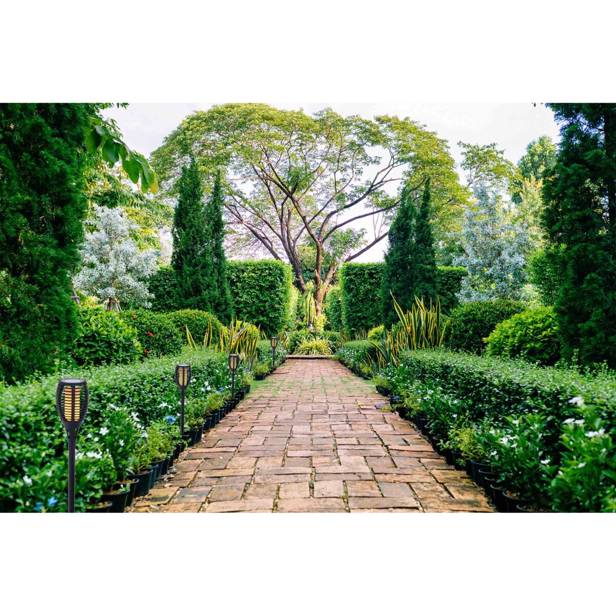 Lampa Solarna Ogrodowa Do Ogrodu Led Pochodnia Efekt Płomień Ogień 58 Cm Zestaw 2 szt.