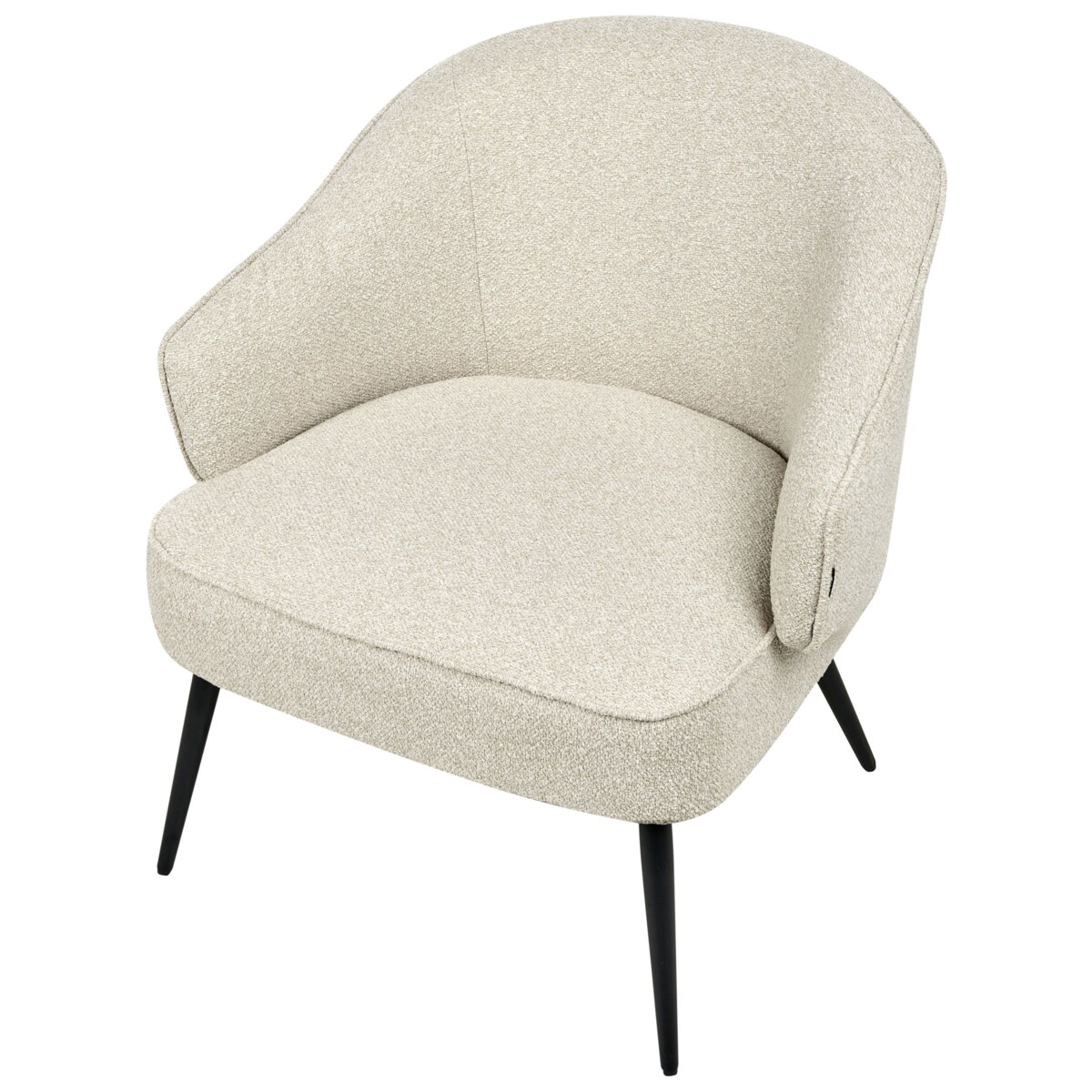 Fotel KAYLA Boucle Jasnobeżowy