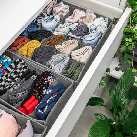 Organizer Na Bieliznę Skarpetki Majtki Rajstopy Zestaw 3 Sztuki