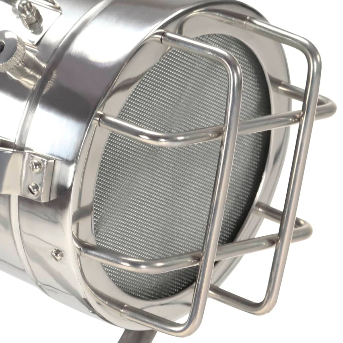 vidaXL Lampa podłogowa na trójnogu, czarna, lite drewno mango, 97 cm