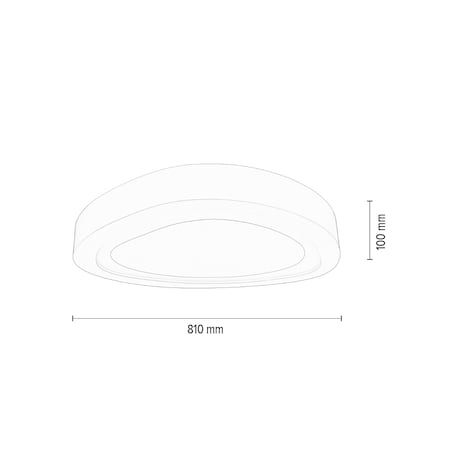 Lampa Sufitowa BRITOP Lighting 1xLED 66W Elegancka Biel w Klasycznym Designie od Polskiego Producenta, 1 szt.