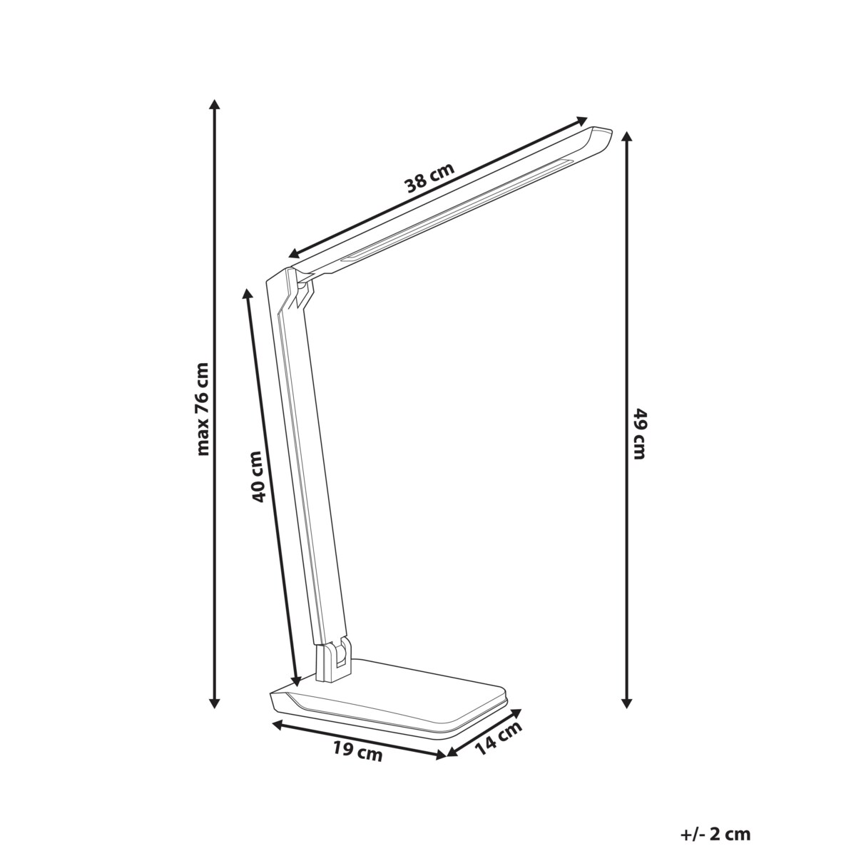 Lampa biurkowa LED PICTOR Ze ściemniaczem Biały