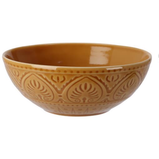 Ceramiczna miseczka ze żłobionym wzorem, 650 ml