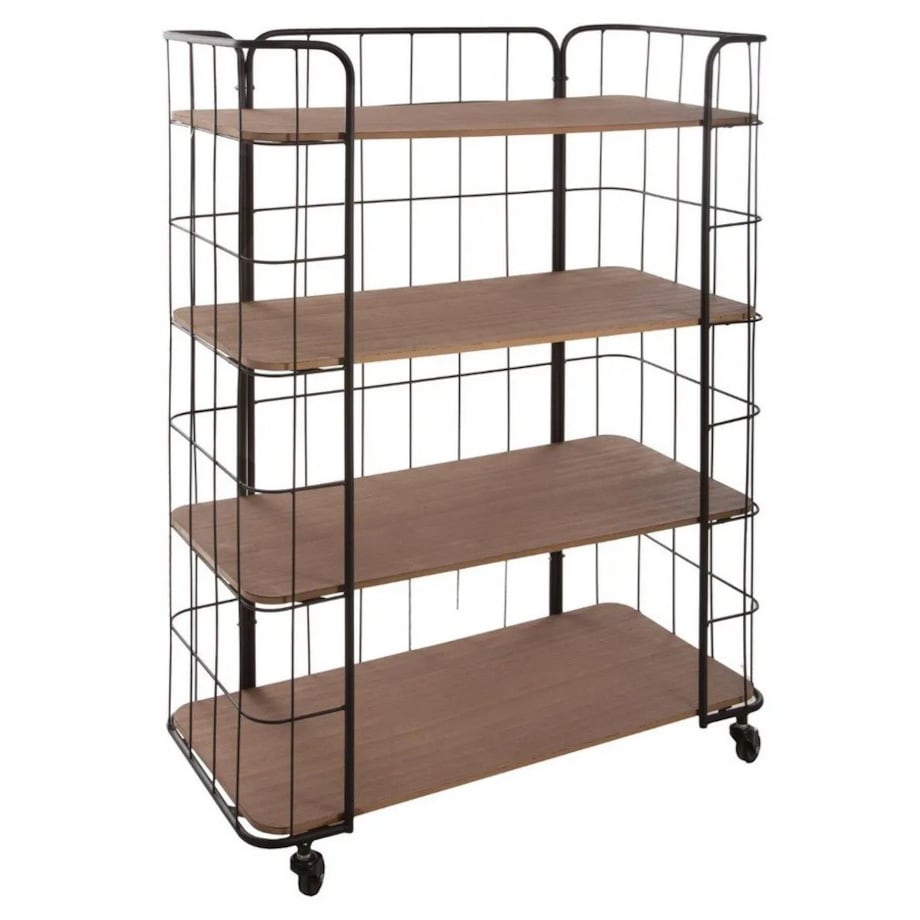 Regał metalowy na kółkach 4-poziomowy