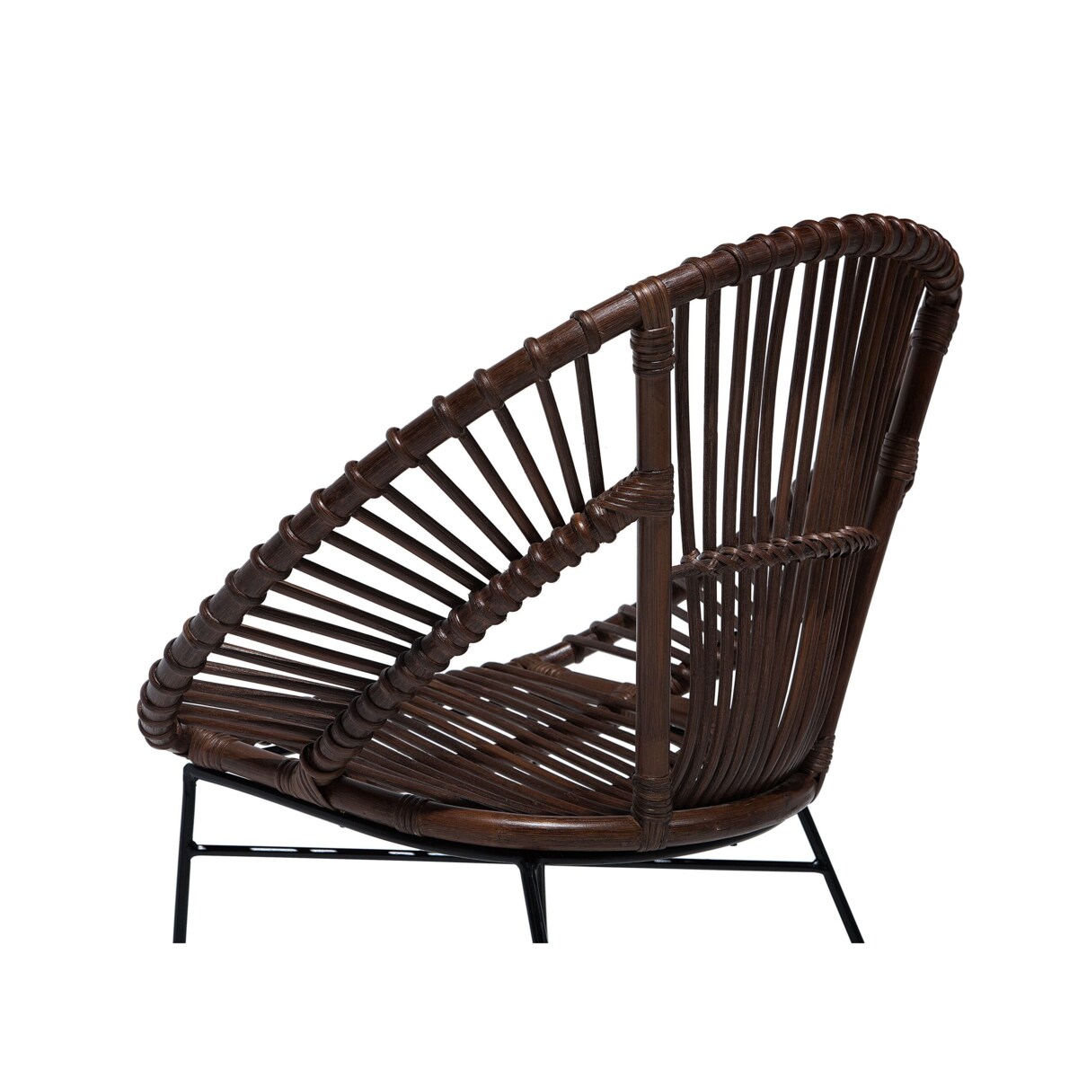 Krzesło rattanowe brązowe SARITA