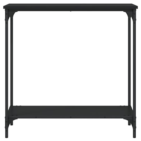 vidaXL Stolik konsolowy, czarny, 75x30,5x75 cm
