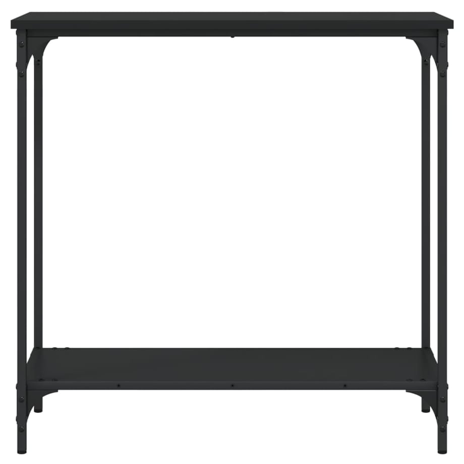 vidaXL Stolik konsolowy, czarny, 75x30,5x75 cm