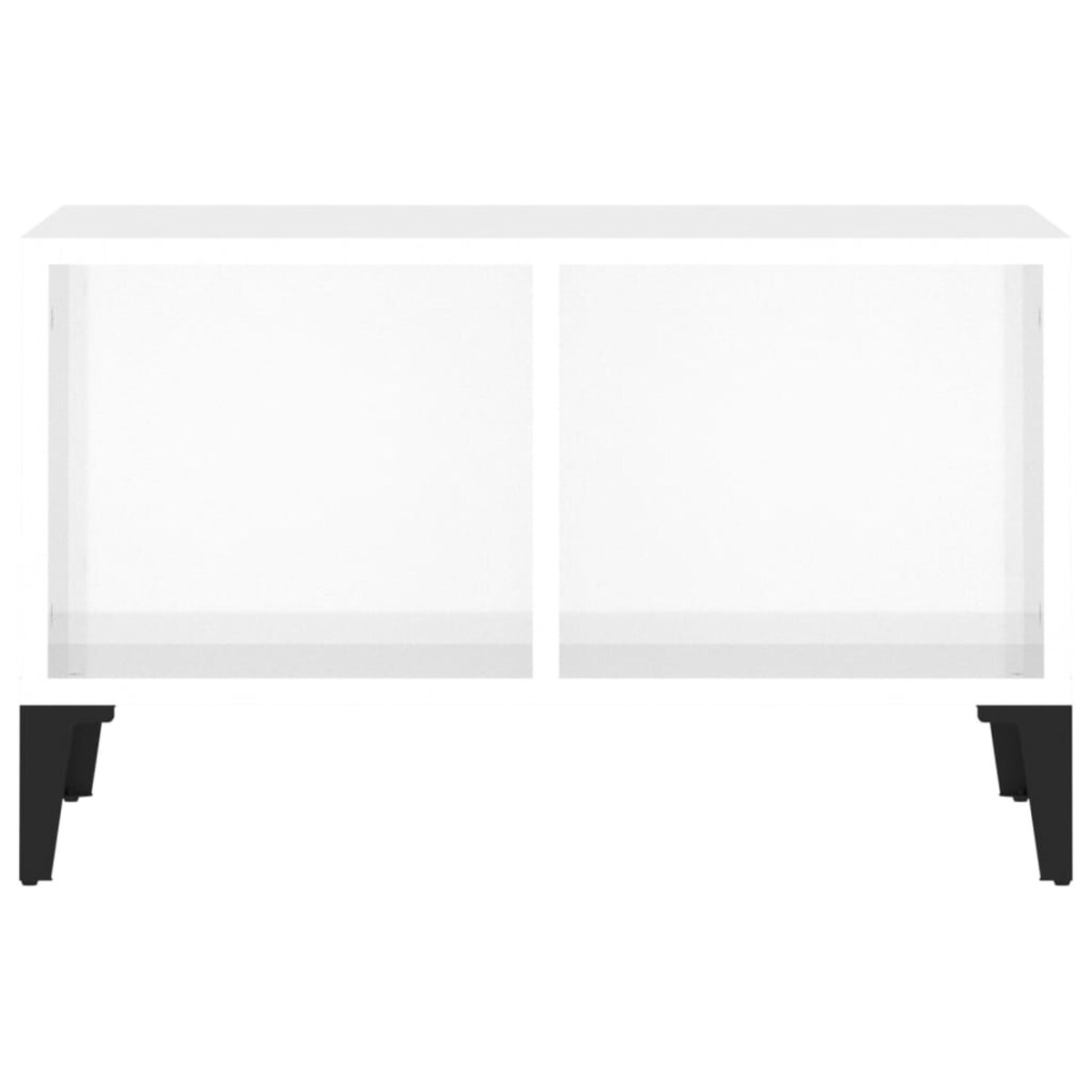 vidaXL Stolik kawowy, biały o wysokim połysku, 60x50x36,5 cm