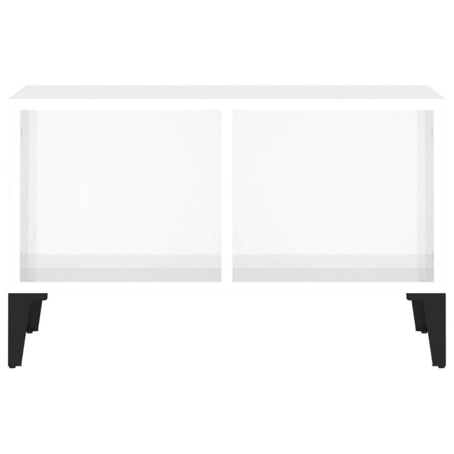 vidaXL Stolik kawowy, biały o wysokim połysku, 60x50x36,5 cm