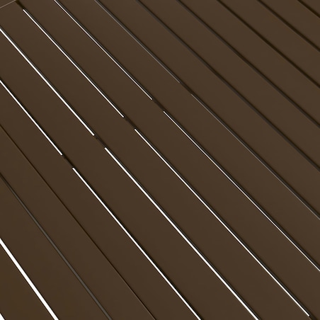 vidaXL Stół ogrodowy, brązowy, 140x80x72 cm, stal