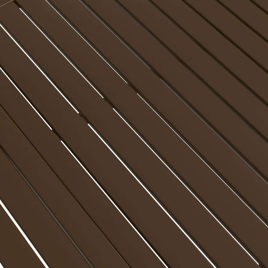 vidaXL Stół ogrodowy, brązowy, 140x80x72 cm, stal