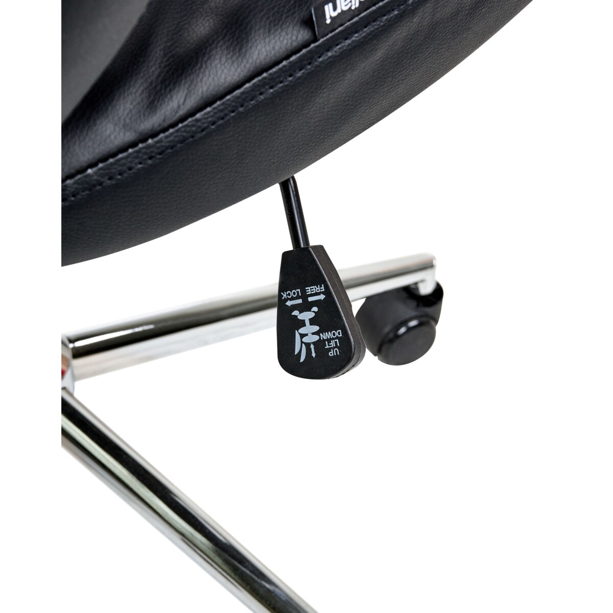 Fotel biurowy ADEPT Ekoskóra Czarny